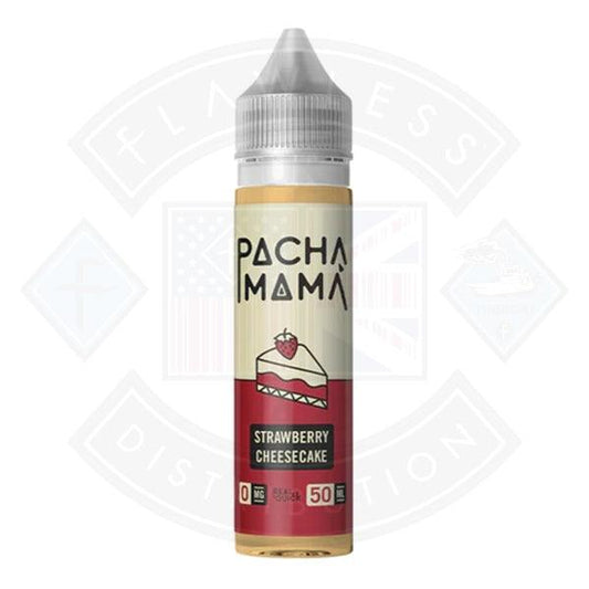 Pacha Mama Strawberry Cheesecake 50ml 0mg shortfill e-liquid - Flawless Vape Shop