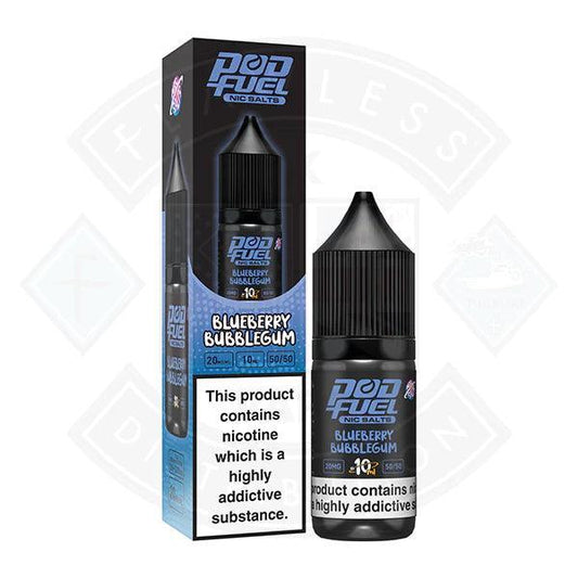 Pod Fuel - Blueberry Bubblegum Nic Salt 10ml - Flawless Vape Shop