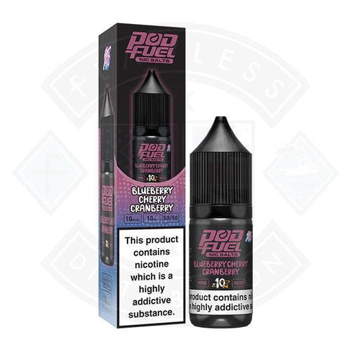 Pod Fuel - Blueberry Cherry Cranberry Nic Salt 10ml - Flawless Vape Shop