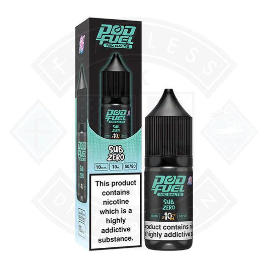 Pod Fuel - Sub Zero Nic Salt 10ml - Flawless Vape Shop