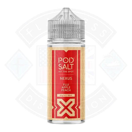 Pod Salt Nexus Fuji Apple Peach 0mg 100ml E-liquid - Flawless Vape Shop