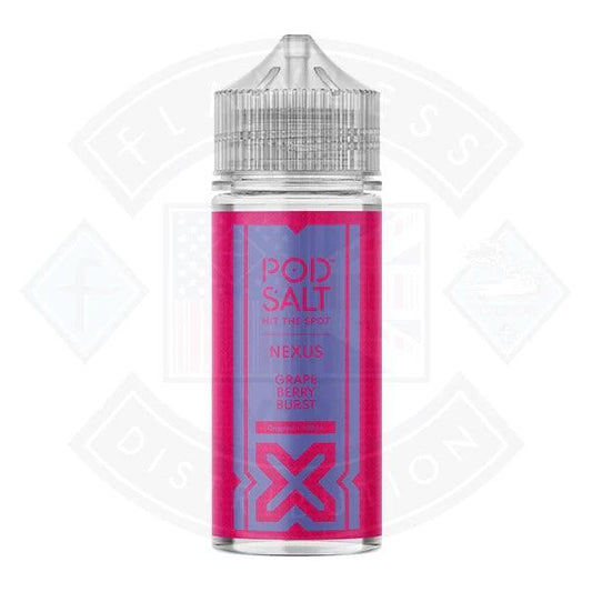 Pod Salt Nexus Grape Berry Burst 0mg 100ml E-liquid - Flawless Vape Shop