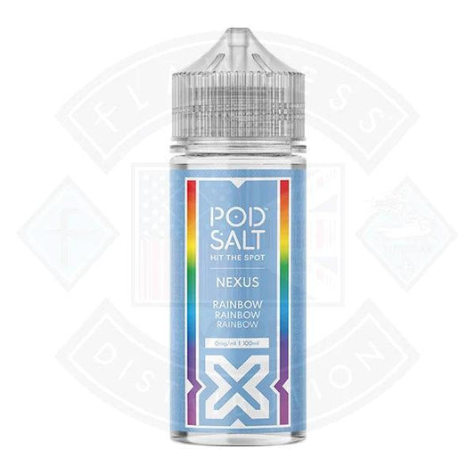 Pod Salt Nexus Rainbow Rainbow Rainbow 0mg 100ml E-liquid - Flawless Vape Shop