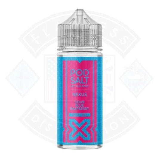 Pod Salt Nexus Sour Blue Raspberry 0mg 100ml E-liquid - Flawless Vape Shop