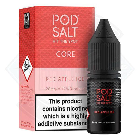 Pod Salt Red Apple Ice 10ml E-Liquid - Flawless Vape Shop