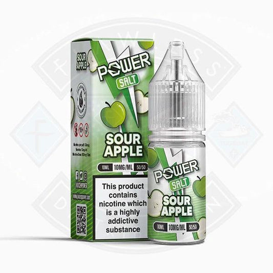 Power Salt by Juice N Power Sour Apple 10ml - Flawless Vape Shop