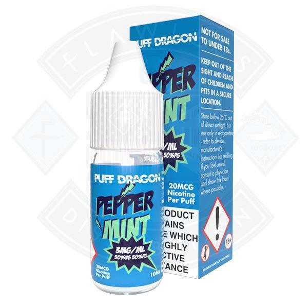 Puff Dragon Peppermint E liquid 10ml - Flawless Vape Shop