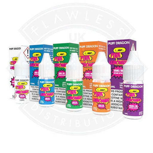 Puff Dragon Pink Lemonade E liquid 10ml - Flawless Vape Shop