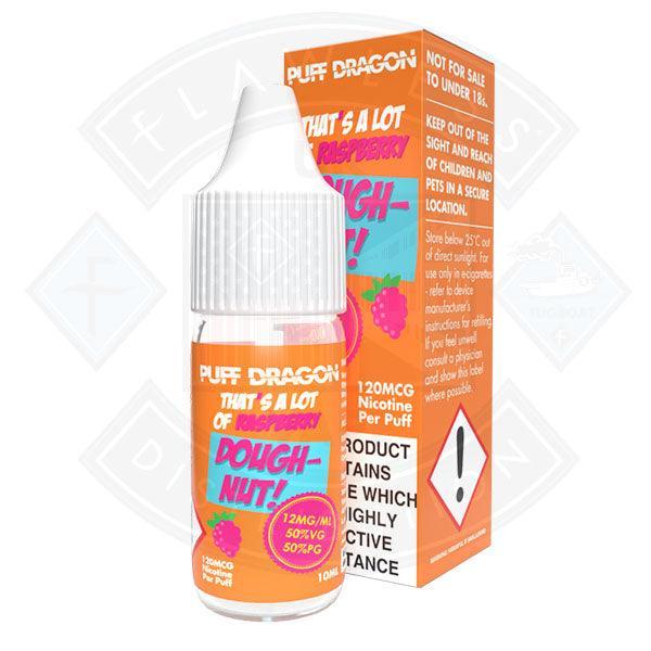 Puff Dragon Raspberry Doughnut E liquid 10ml - Flawless Vape Shop