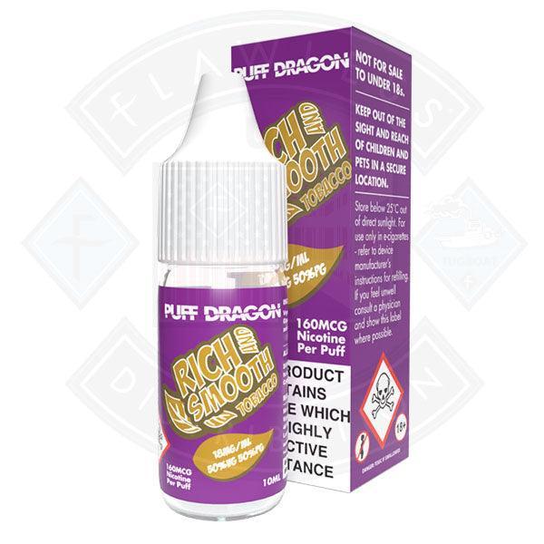 Puff Dragon Rich and Smooth Tobacco E liquid 10ml - Flawless Vape Shop