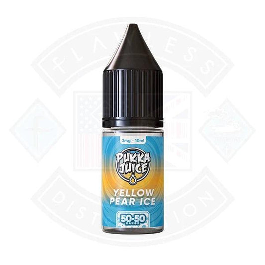 Pukka Juice 50/50 Yellow Pear ICE 10ml - Flawless Vape Shop