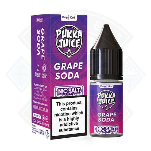 Pukka Juice - Nic Salt Grape Soda 10ml E-liquid - Flawless Vape Shop