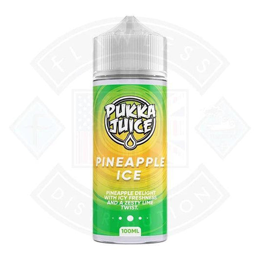 Pukka Juice Pineapple ICE 100ml 0mg Shortfill E-liquid - Flawless Vape Shop