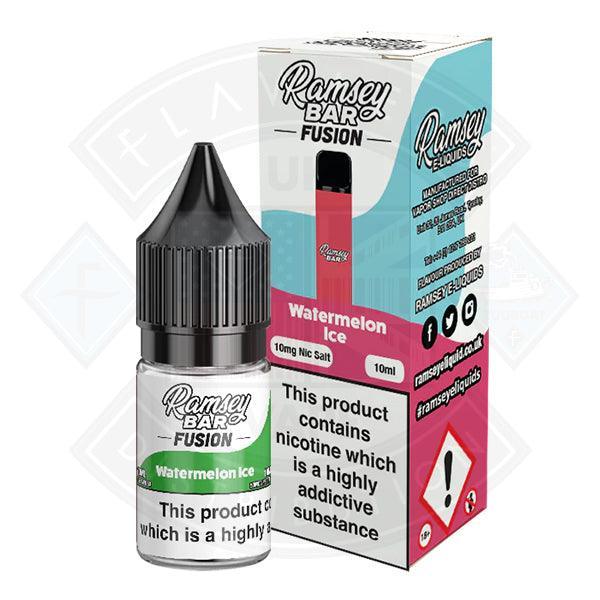 Ramsey Bar Fusion Nic Salt - Watermelon Ice 10ml - Flawless Vape Shop