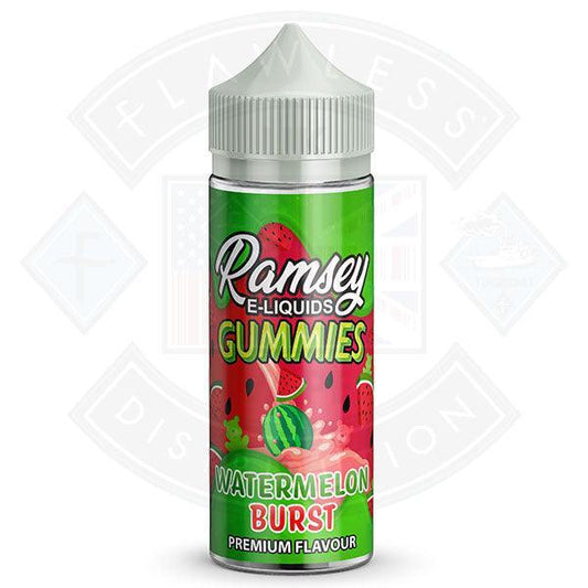 Ramsey E-Liquids Gummies - Watermelon Burst 0mg 100ml Shortfill - Flawless Vape Shop