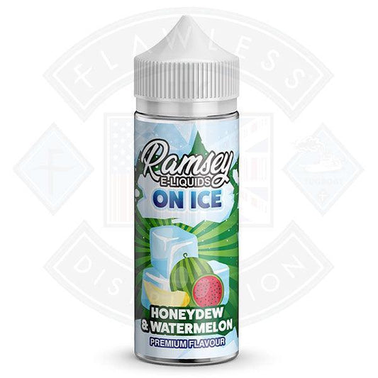 Ramsey E-Liquids on Ice - Honeydew & Watermelon 0mg 100ml Shortfill - Flawless Vape Shop