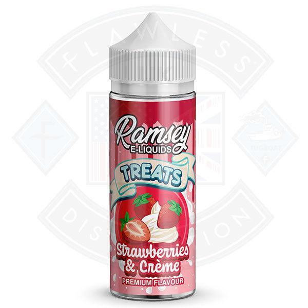 Ramsey E-Liquids Treats Strawberries and Creme 0mg 100ml Shortfill - Flawless Vape Shop