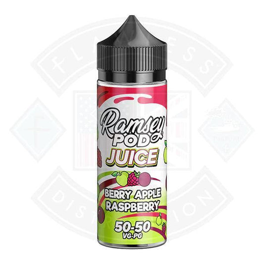 Ramsey Pod Juice Berry Apple Raspberry 0mg 100ml Shortfill - Flawless Vape Shop