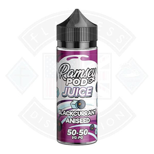 Ramsey Pod Juice Blackcurrant Aniseed 0mg 100ml Shortfill - Flawless Vape Shop