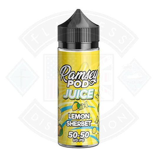 Ramsey Pod Juice Lemon Sherbet 0mg 100ml Shortfill - Flawless Vape Shop