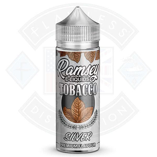 Ramsey Tobacco - Silver 0mg 100ml Shortfill - Flawless Vape Shop