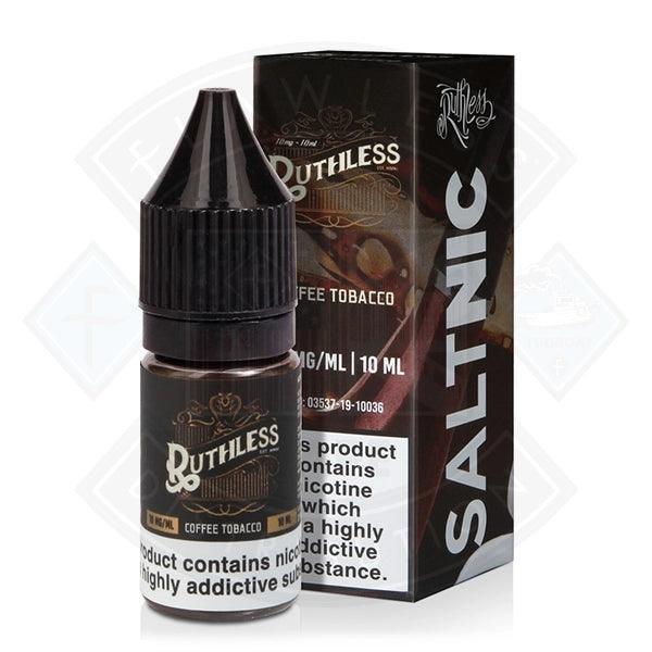 Ruthless Salt Nic Coffee Tobacco 10ml - Flawless Vape Shop