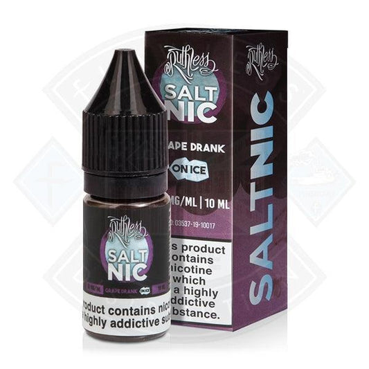 Ruthless Salt Nic Grape Drank On Ice 10ml - Flawless Vape Shop