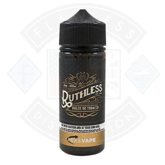 Ruthless Tobacco - Dolce De Tobacco 0mg 100ml Shortfill - Flawless Vape Shop