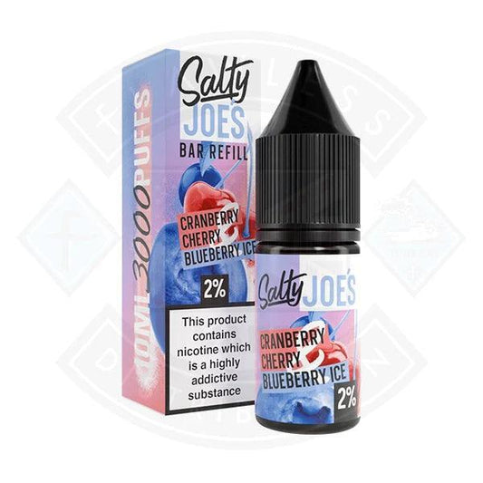 Salty Joe's Bar Refill - Cranberry Cherry Blueberry Ice 10ml - Flawless Vape Shop