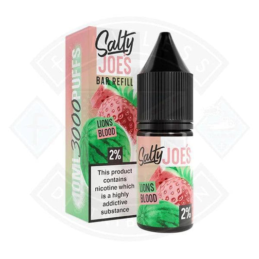 Salty Joe's Bar Refill - Lions Blood 10ml - Flawless Vape Shop