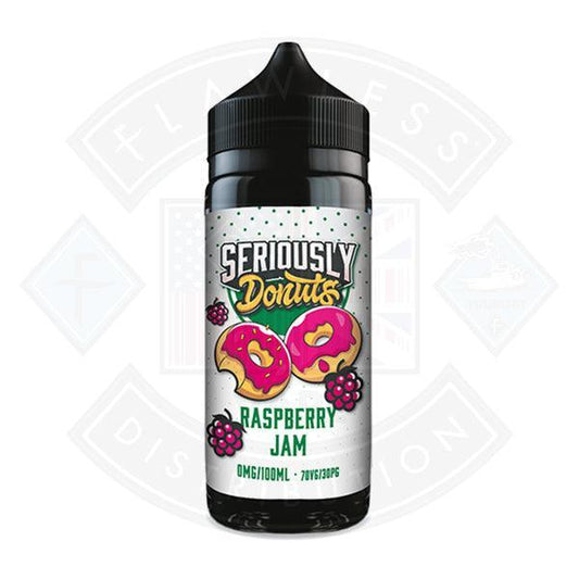 Seriously Donuts Raspberry Jam 0mg 100ml Shortfill - Flawless Vape Shop