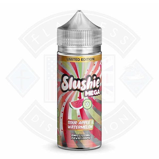 Slushie Mega Limited Edition Sour Apple and Watermelon 0mg 100ml Shortfill - Flawless Vape Shop