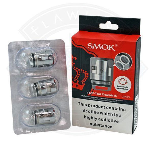 Smok V12 P-Tank Dual Mesh 0.2 Ohm 3pack - Flawless Vape Shop