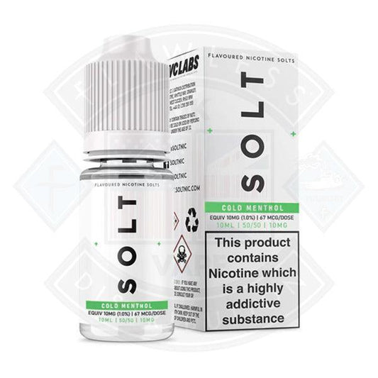 SOLT Cold Menthol Nic Salt 10ml - Flawless Vape Shop