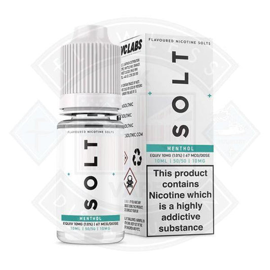 SOLT Menthol Nic Salt 10mg 10ml - Flawless Vape Shop