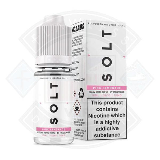 SOLT Pink Lemonade Nic Salt 10ml - Flawless Vape Shop