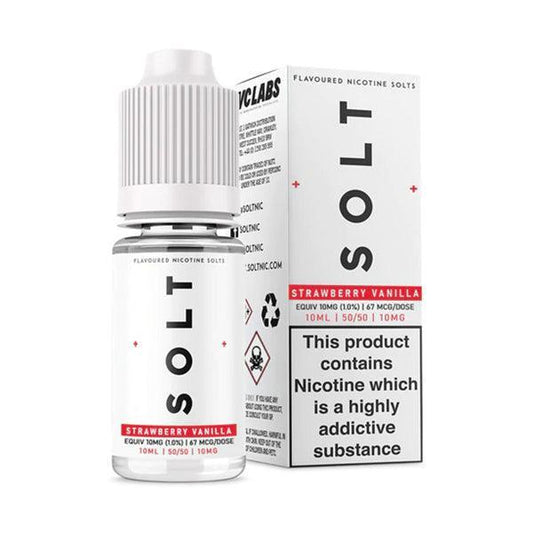 SOLT Strawberry Vanilla Nic Salt 10ml - Flawless Vape Shop