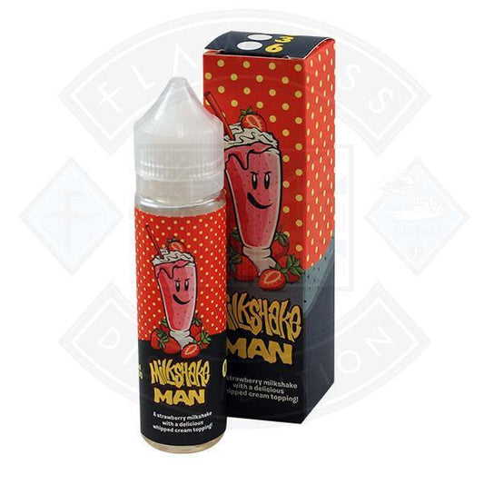 STRAWBERRY MILSHAKE MAN 0MG 50ML SHORTFILL E-LIQUID - Flawless Vape Shop