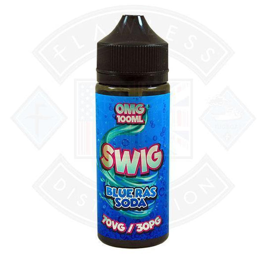 Swig Blue Ras Soda 100ml 0mg shortfill e-liquid - Flawless Vape Shop