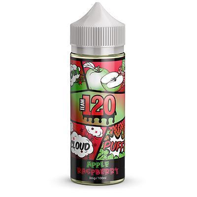 Team 120 Apple Raspberry 100ml 0mg shortfill E liquid