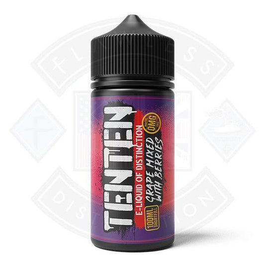 TENTEN E-Liquid of Distinction Grape Mixed with Berries 0mg 100ml Shortfill - Flawless Vape Shop