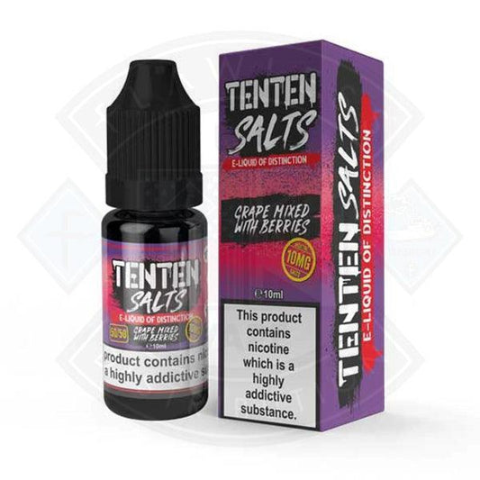 TENTEN Salts E-Liquid of Distinction Grape Mixed with Berries 10ml - Flawless Vape Shop