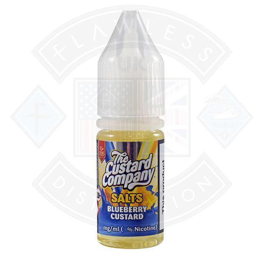 The Custard Company Nic Salt- Blueberry Custard 10ml E-liquid - Flawless Vape Shop