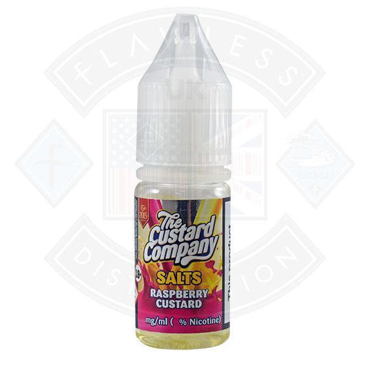 The Custard Company Nic Salt- Raspberry Custard 10ml E-liquid - Flawless Vape Shop