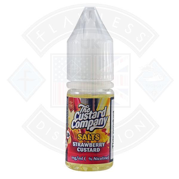 The Custard Company Nic Salt - Strawberry Custard 10ml E-liquid - Flawless Vape Shop