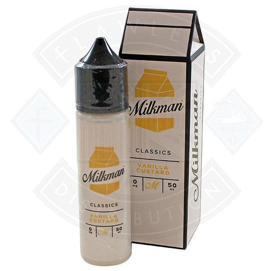 The Milkman Classics Vanilla Custard 50ml 0mg shortfill e-liquid - Flawless Vape Shop