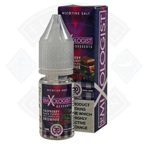 The Mixologist Desserts - Raspberry Black Cherry Milk Chocolate Brownie 50/50 Nic Salt 10ml - Flawless Vape Shop