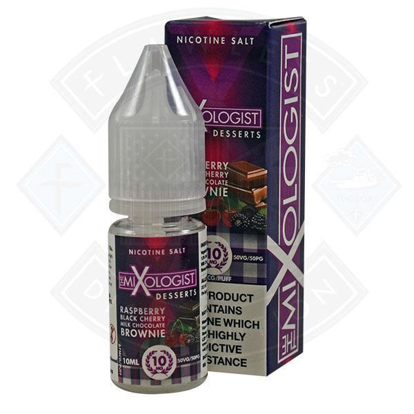 The Mixologist Desserts - Raspberry Black Cherry Milk Chocolate Brownie 50/50 Nic Salt 10ml - Flawless Vape Shop