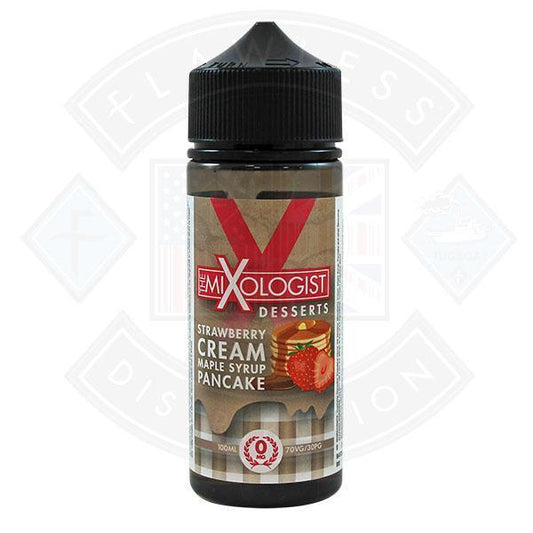 The Mixologist Desserts -Strawberry Cream Maple Syrup Pancake 0mg 100ml Shortfill - Flawless Vape Shop