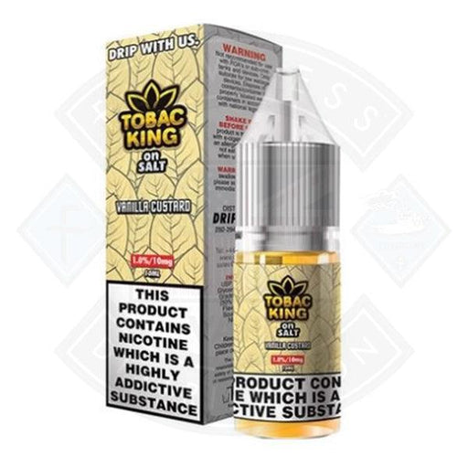 Tobac King Salt Vanilla Custard 10ml - Flawless Vape Shop